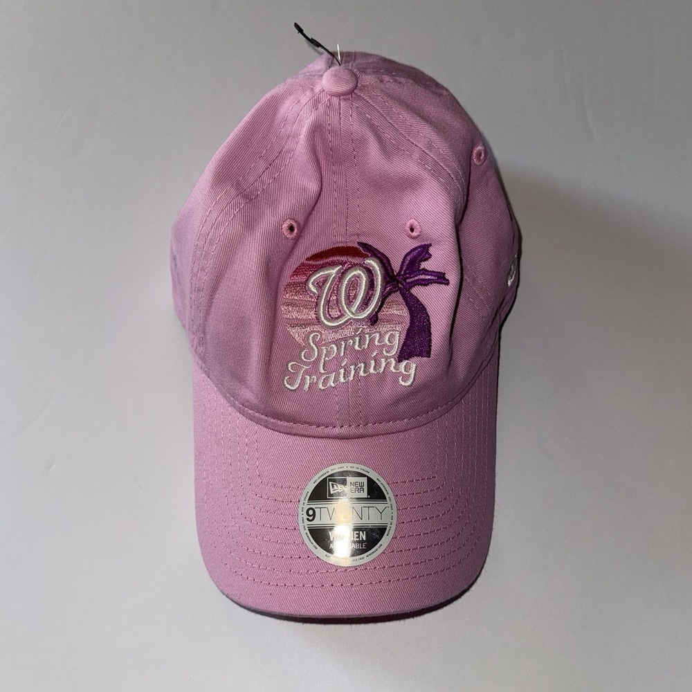 Women's New Era Washington Nationals SpringTraining 9TWENTY Hat Pink Adjustable